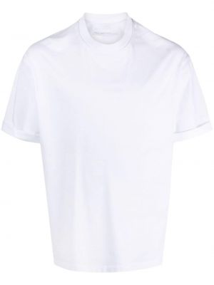 Βαμβακερή μπλούζα με στρογγυλή λαιμόκοψη Neil Barrett λευκό