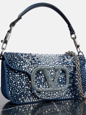 Чанта за ръка Valentino Garavani синьо