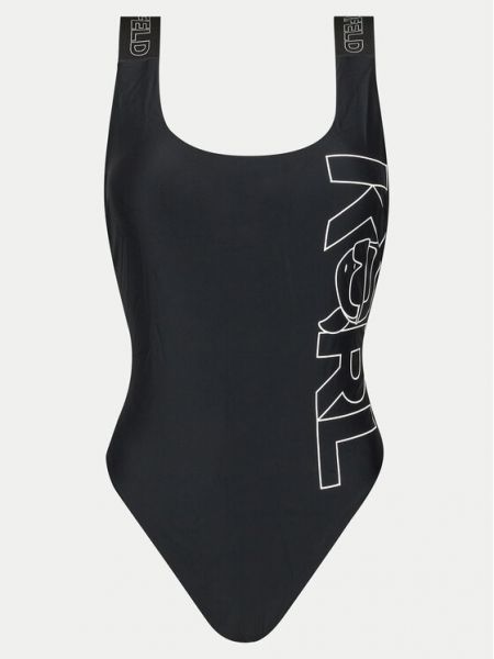Vientisas maudymosi kostiumėlis Karl Lagerfeld juoda