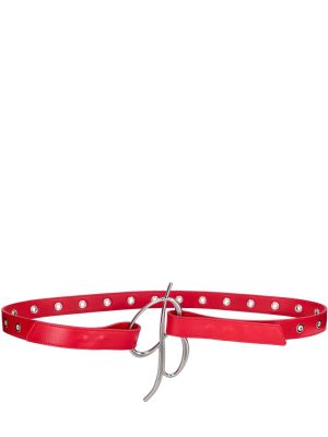 Cinturón de cuero Blumarine rojo