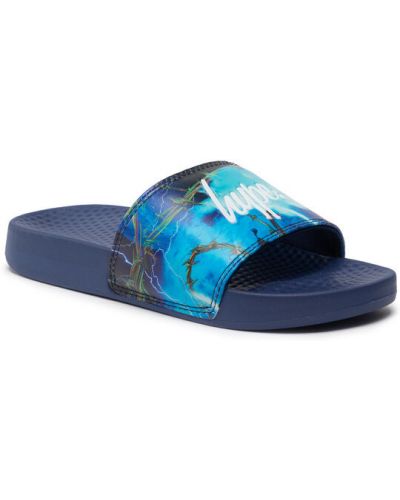 HYPE Papucs Lightning Barbwire Script Sliders ZVLR-706 Kék