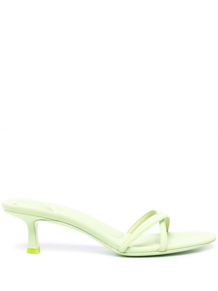Kožené sandály Alexander Wang zelené