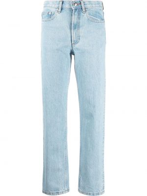 Джинсовые прямые джинсы на шпильке A.p.c., синие
