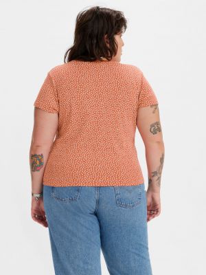 Květinové tričko Levi's oranžové