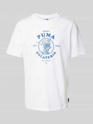 Koszulka z nadrukiem Puma Performance biała