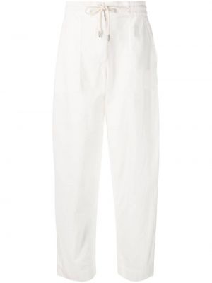 Sportovní kalhoty Emporio Armani bílé