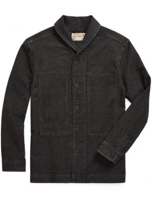 Džinsiniai marškiniai Ralph Lauren Rrl juoda