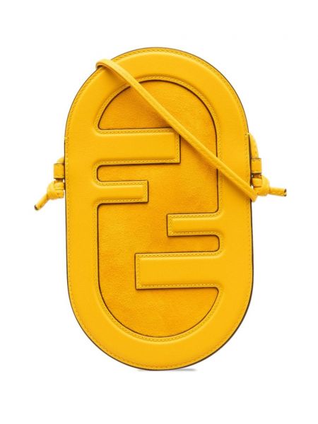 Τσάντα χιαστί Fendi Pre-owned κίτρινο