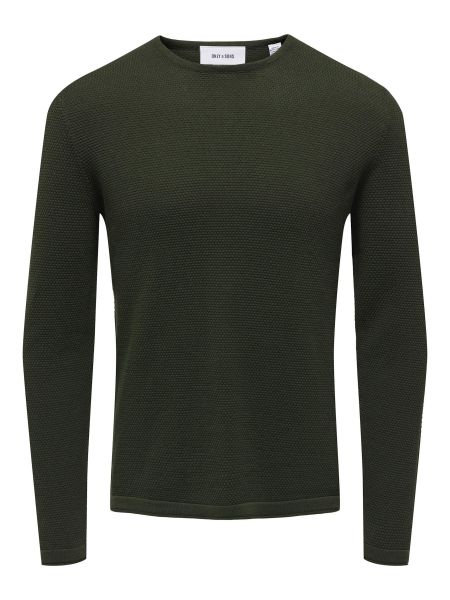Пуловер Only зеленый