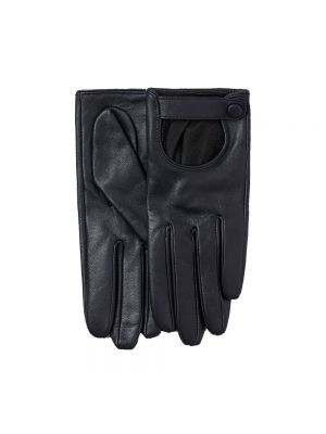 Кожаные перчатки H&m черные