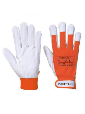 Кожаные перчатки Portwest оранжевые