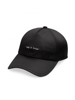 Атласная кепка Rag & Bone черная