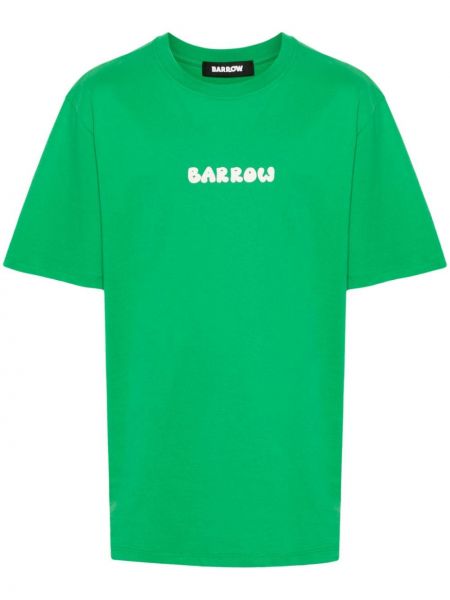 Pamučna majica s printom Barrow zelena