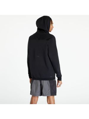 Bunda na zip s kapucí Adidas Performance černá