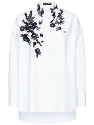 Koszula w kwiatki koronkowa Dolce And Gabbana