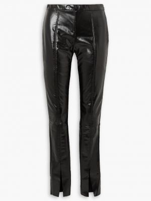 Узкие брюки из смесового хлопка с покрытием DRKSHDW BY RICK OWENS черный