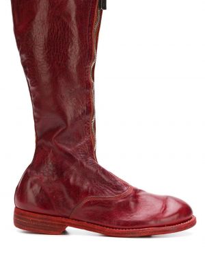 Botas con cremallera Guidi rojo