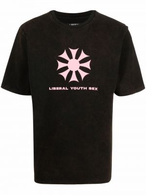 Tricou din bumbac cu imagine Liberal Youth Ministry