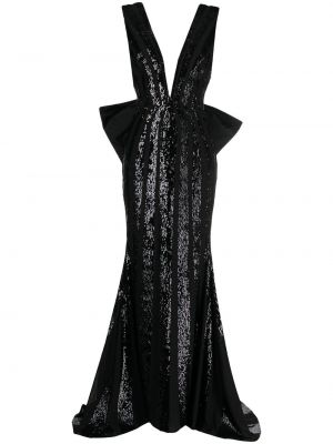 Вечерна рокля с панделка Rebecca Vallance черно