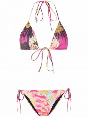 Trykt bikini Philipp Plein rosa