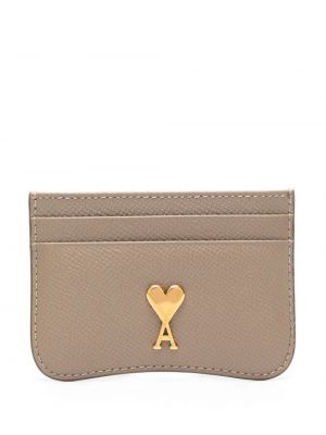 Kožená peňaženka Ami Paris zlatá