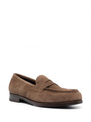 Seemisnahksed loafer-kingad Lidfort pruun