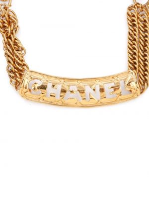 Bracelet plaqué or Chanel Pre-owned