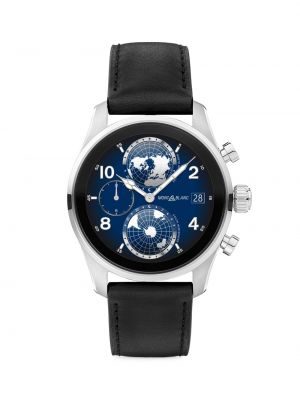 Кожаные часы Montblanc черные