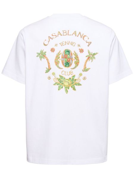 T-shirt i bomuld Casablanca hvid