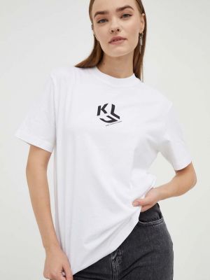 Koszulka Karl Lagerfeld Jeans biała