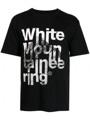 Kokvilnas t-krekls ar apdruku White Mountaineering