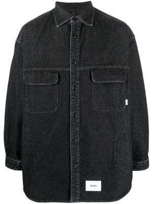 Rifľová košeľa Wtaps čierna