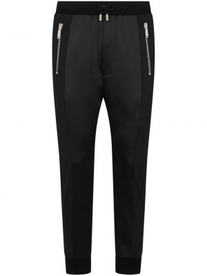 Vlněné sportovní kalhoty Dsquared2 černé