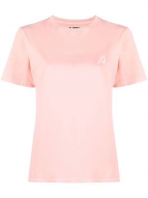 Hímzett póló Autry rózsaszín