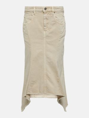 Spódnica jeansowa Isabel Marant beżowa