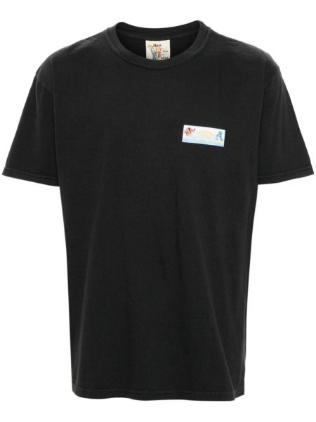 Pamučna majica s printom Kidsuper crna