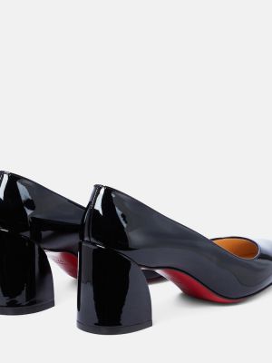 Pantofi cu toc din piele de lac Christian Louboutin negru