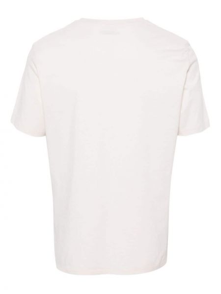 Bavlněné tričko s potiskem Jacob Cohen bílé