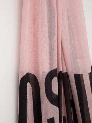 Шовковий шарф Moschino Рожевий