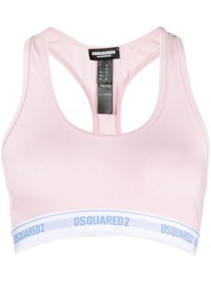Top din bumbac Dsquared2 roz
