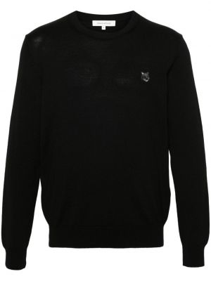 Пуловер Maison Kitsuné черно