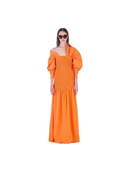 Sukienka długa Silvian Heach pomarańczowa
