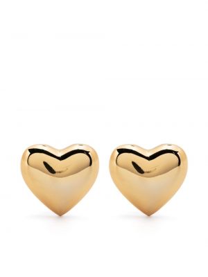 Szív mintás fülbevaló Moschino aranyszínű