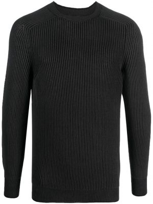 Двустранен плетен пуловер Sease сиво