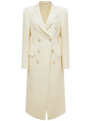 Вълнено палто от филц Wardrobe.nyc бяло