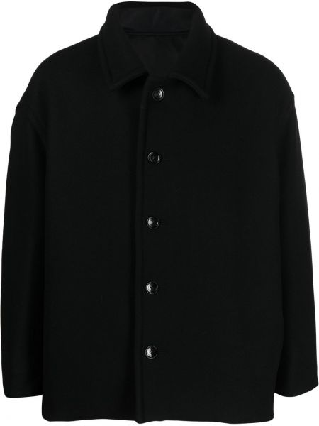 Vlněná bunda Valentino černá