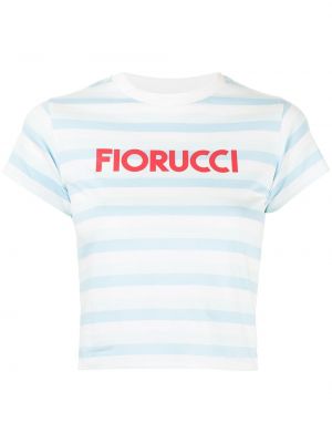 Camiseta a rayas Fiorucci azul