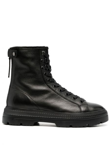 Členkové topánky na zips Woolrich čierna