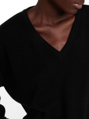 Jersey de cachemir de tela jersey con estampado de cachemira The Row negro