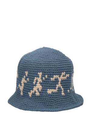Medvilninis kepurė Kidsuper Studios mėlyna